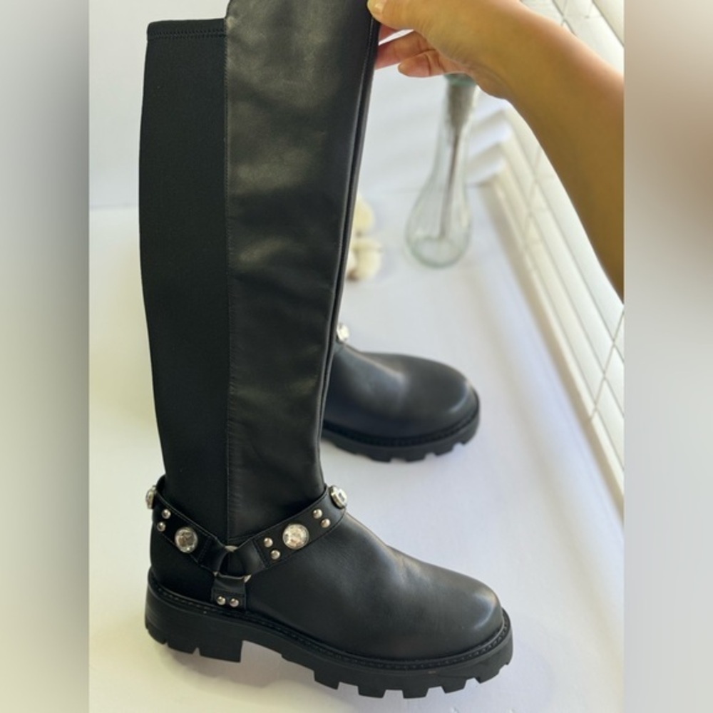 Karl Lagerfeld Paris Milla Harness Boot Size 6,5